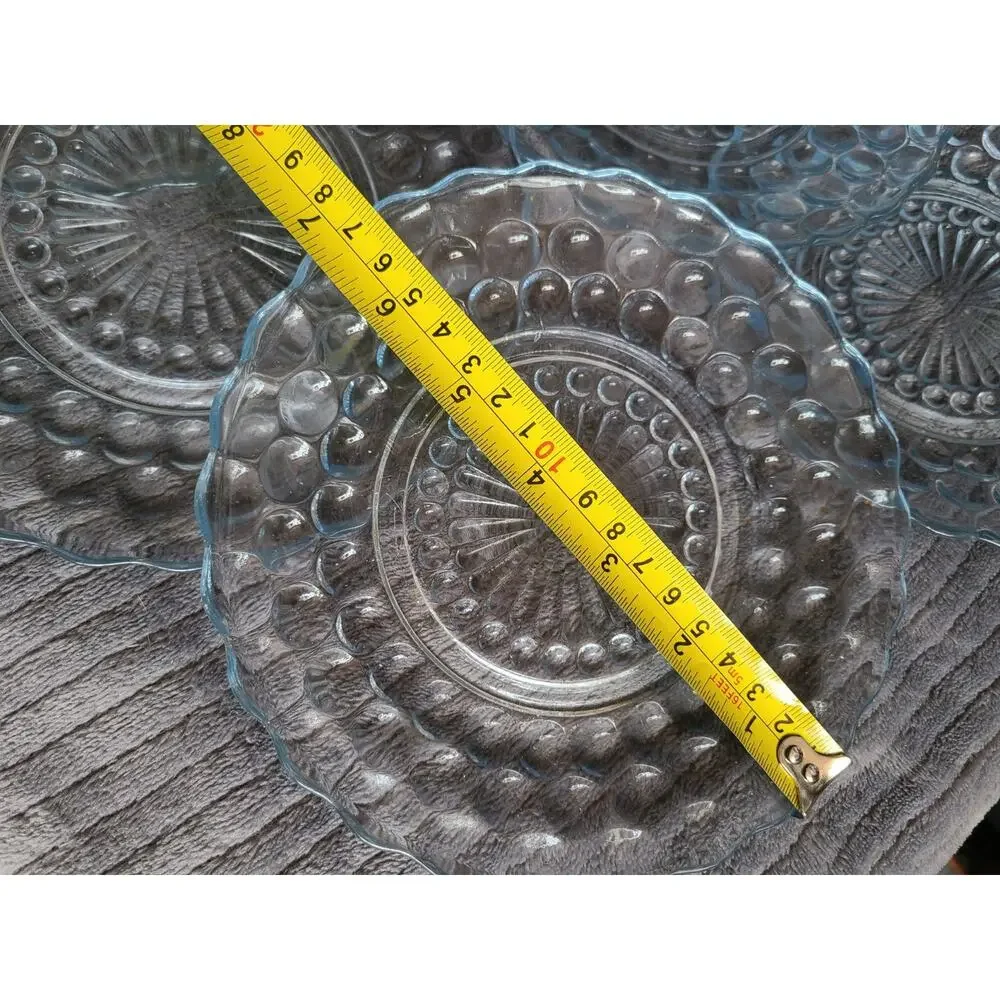 7 pc vintage Anchor Hocking bubble glass 6.5